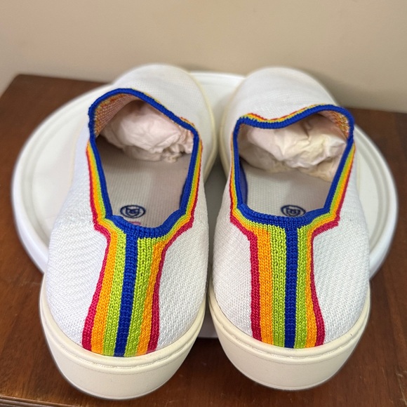 Rothy's Slip On Sneakers in the limited edition Rainbow Pride Color-way Size 9.5 - Picture 6 of 7
